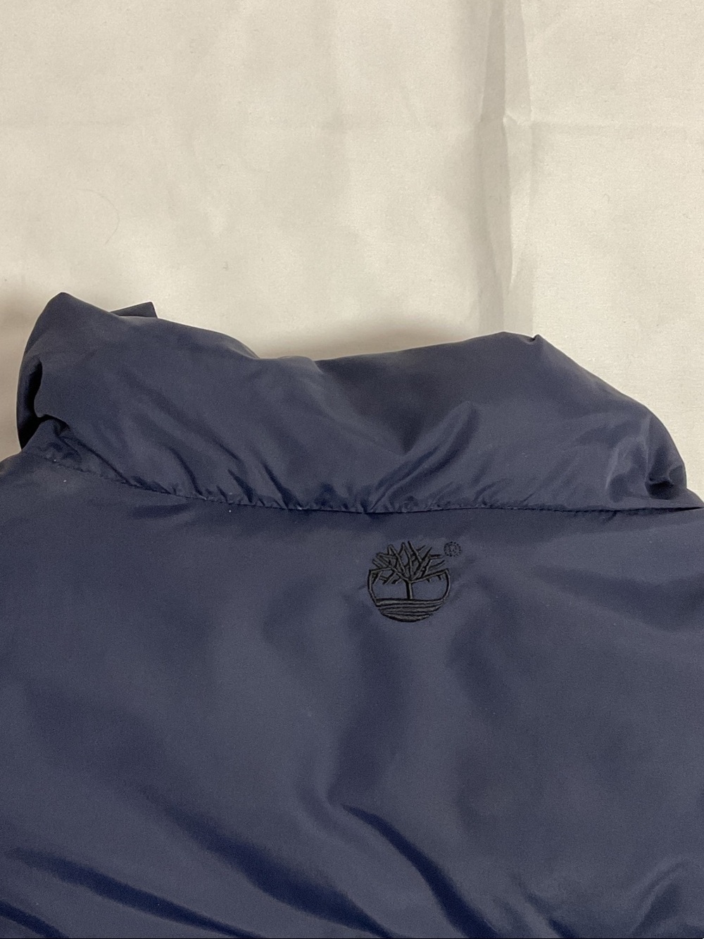 Timberland Navy Quilted Puffer Vest with Stand Collar - Picture 10 of 13